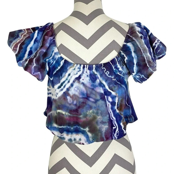 Free People Crop Top Tee Womens Medium FP We The Free Sunnie Off The Shoulder - Picture 2 of 15